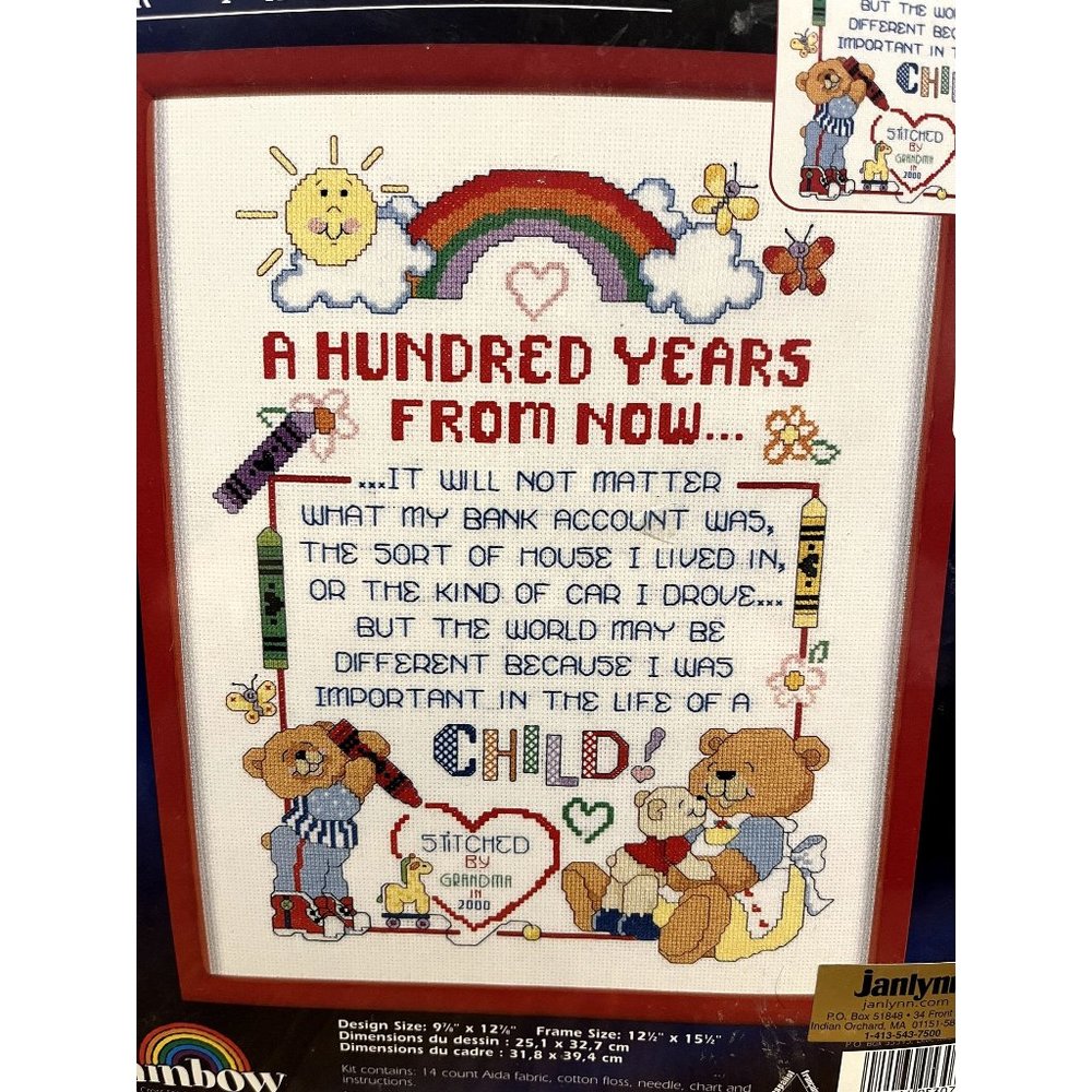 Vintage Rainbow Designs for the Needle Cross Stitch A Hundred Years Kit #305307